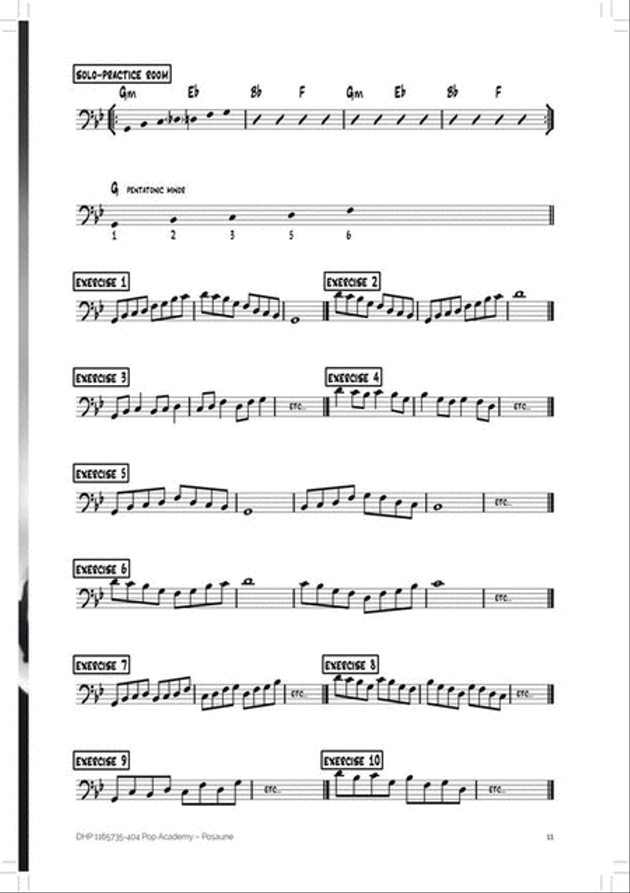 Pop Academy [D] - Posaune Trombone Solo scores gallery preview page 3