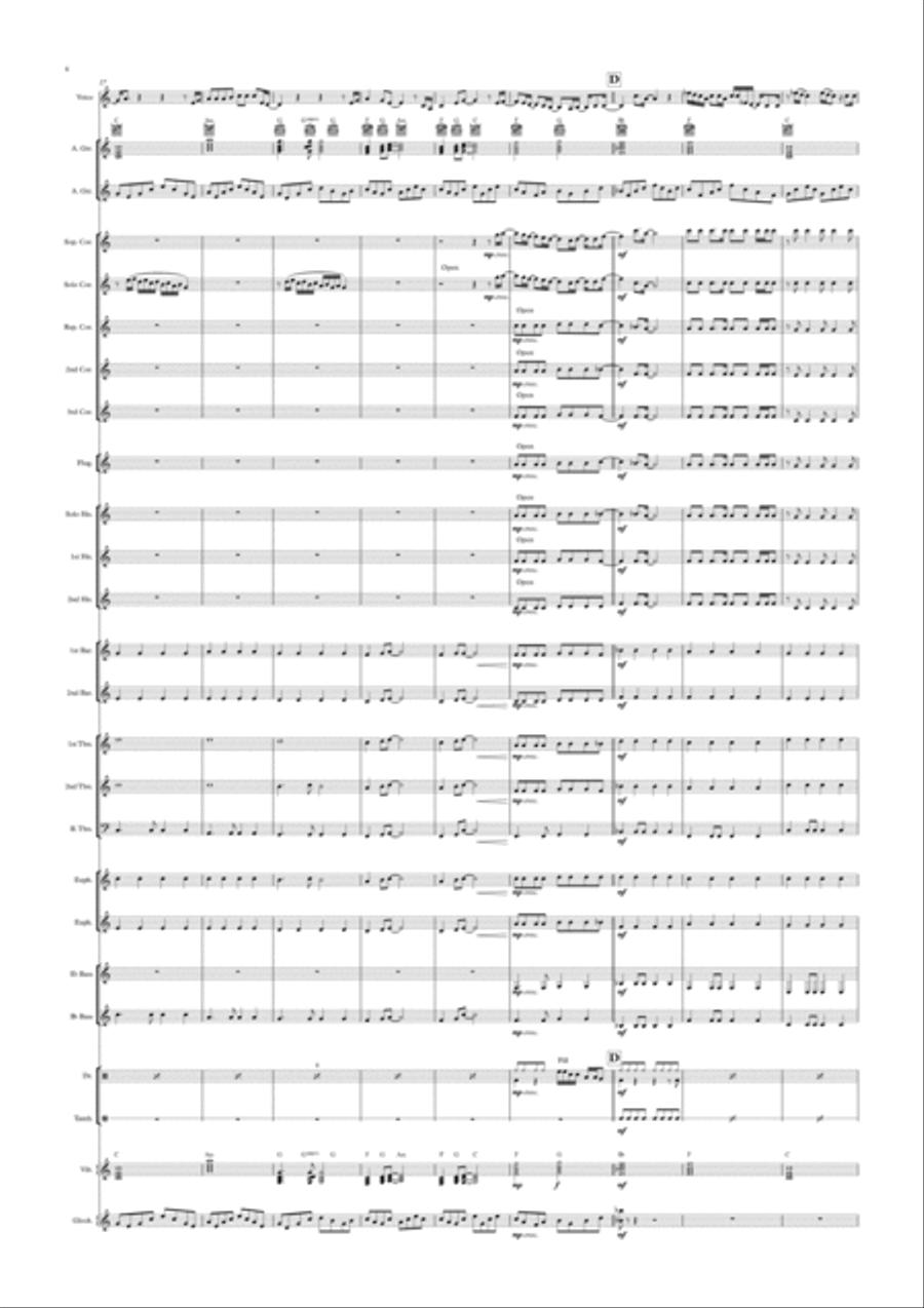 Always Remember Us This Way Brass Ensemble scores gallery preview page 4
