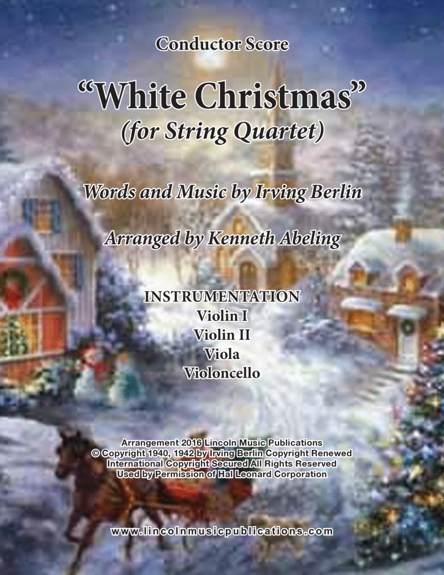 White Christmas White Christmas String Quartet scores gallery preview page 1
