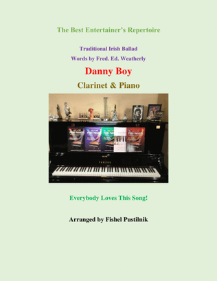 Book cover for "Danny Boy" for Clarinet and Piano-Jazz/Pop Version