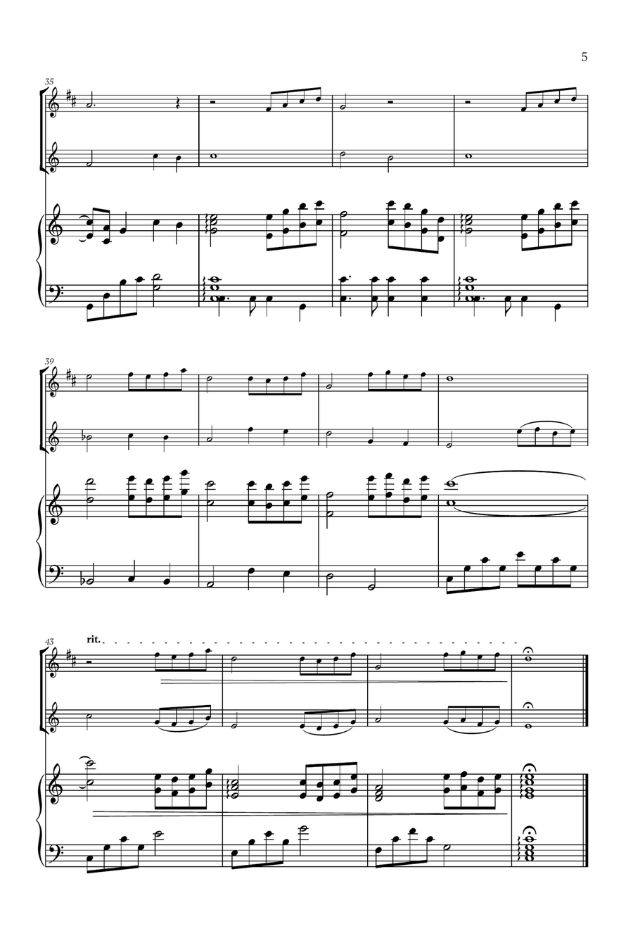 Beauty And The Beast Woodwind Duet scores gallery preview page 5