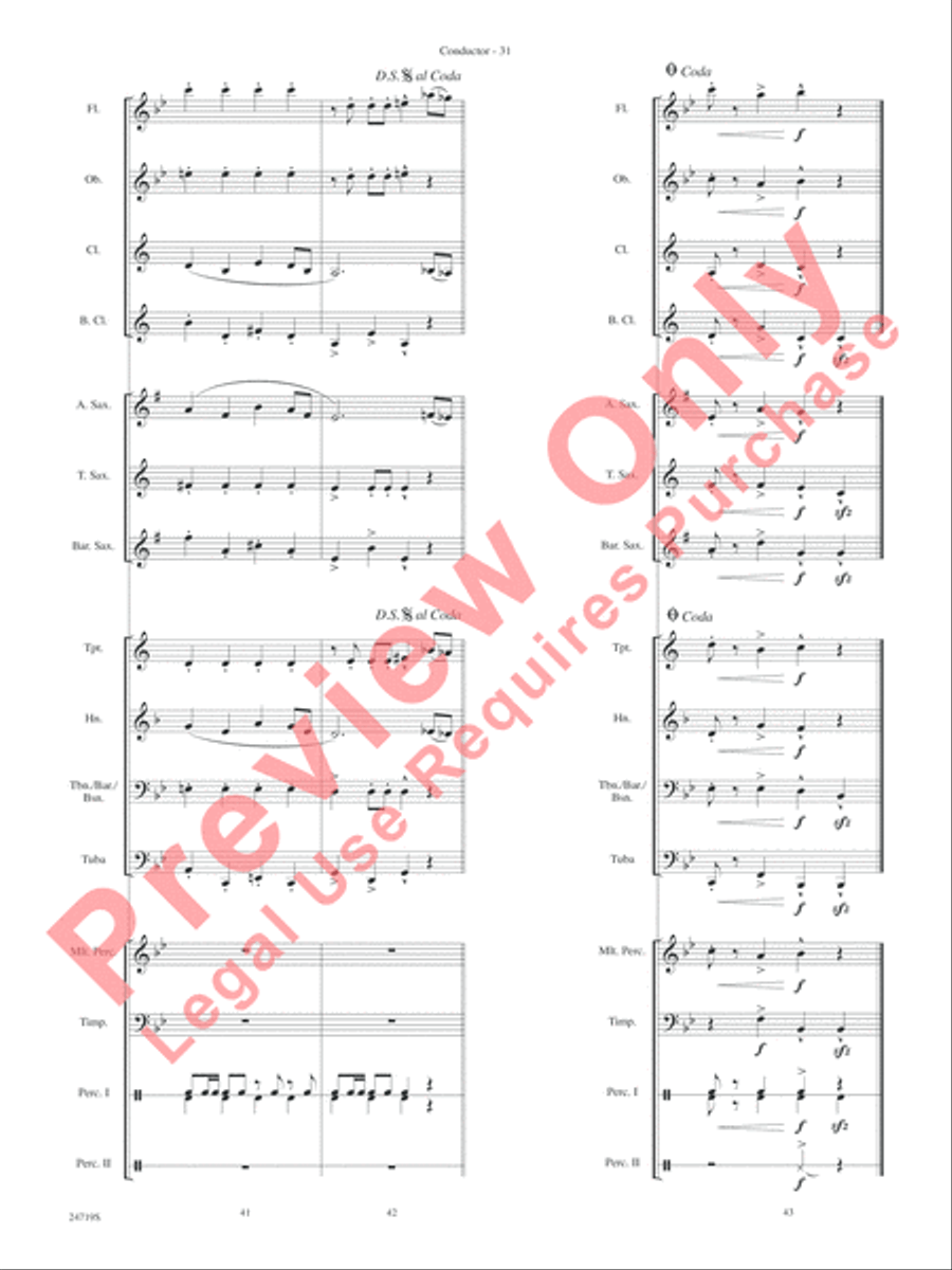 Harry Potter and the Goblet of Fire, Themes from Concert Band scores gallery preview page 33