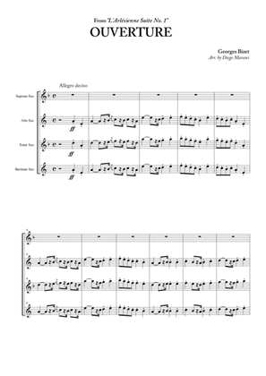 Book cover for Overture from "L'Arlesienne Suite No. 1" for Saxophone Quartet