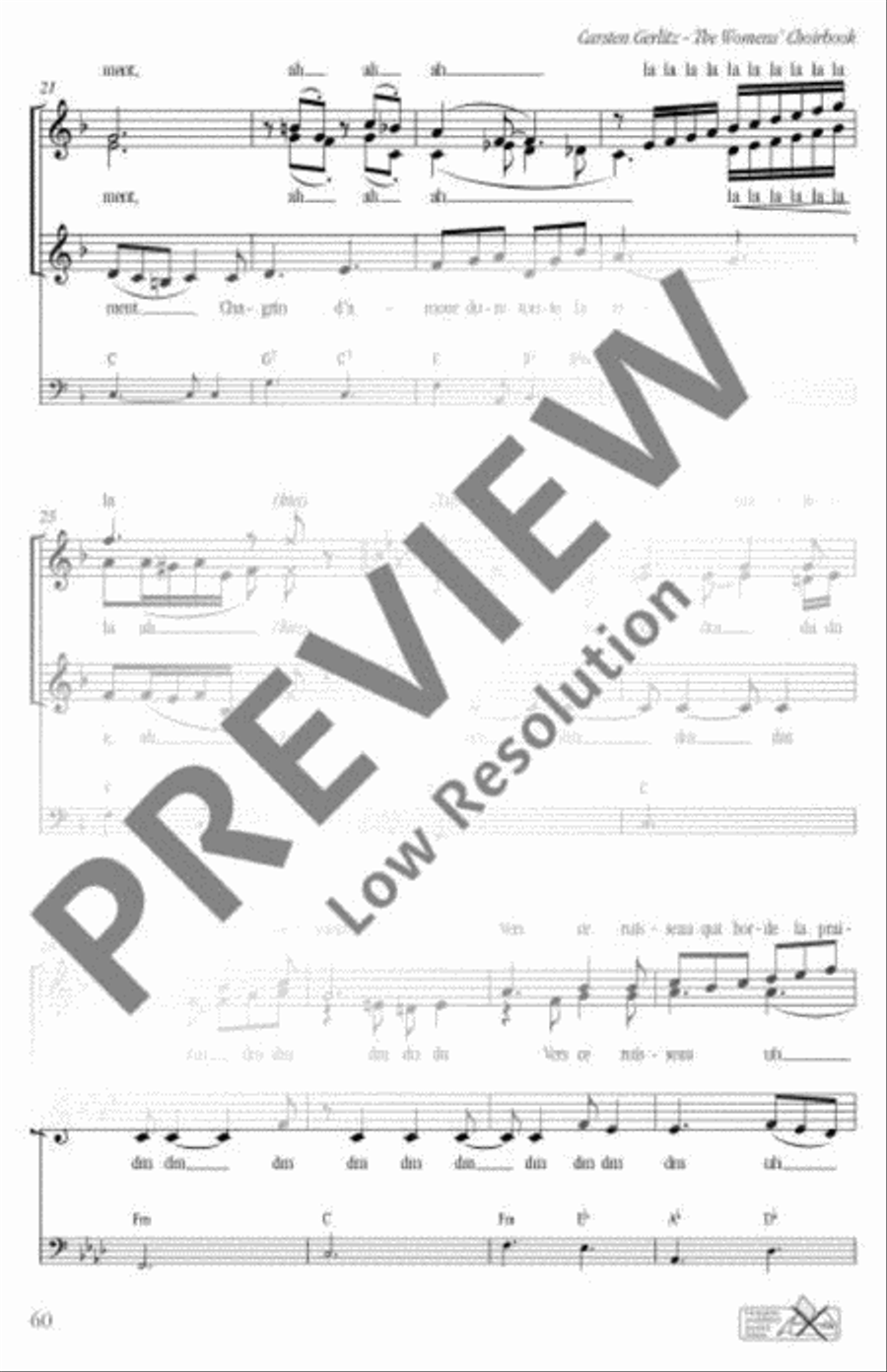 Plaisir d'Amour SSA scores gallery preview page 4