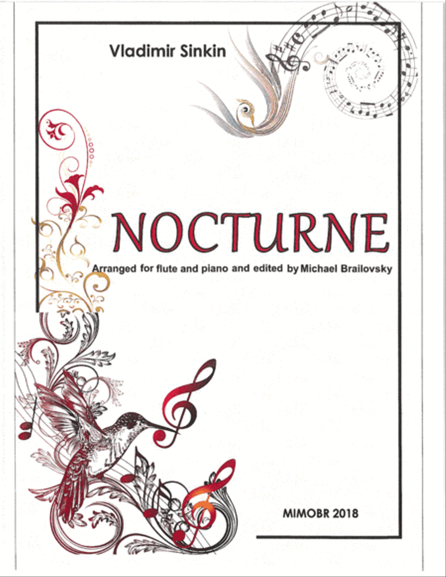 Nocturne for flute and piano Flute Solo scores gallery preview page 1