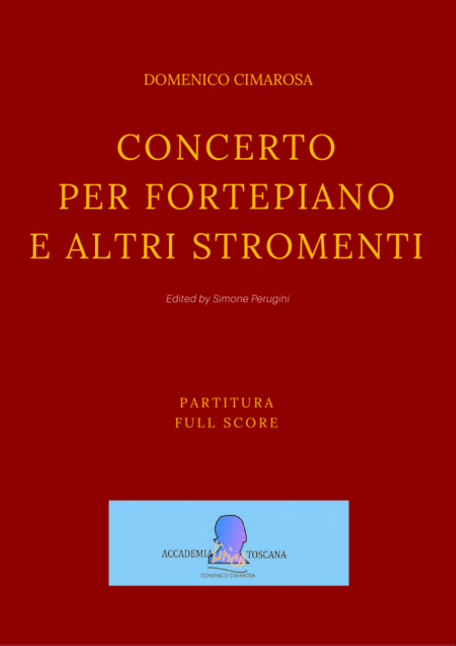 Concerto Per Fortepiano e Altri Stromenti Chamber Orchestra scores gallery preview page 1