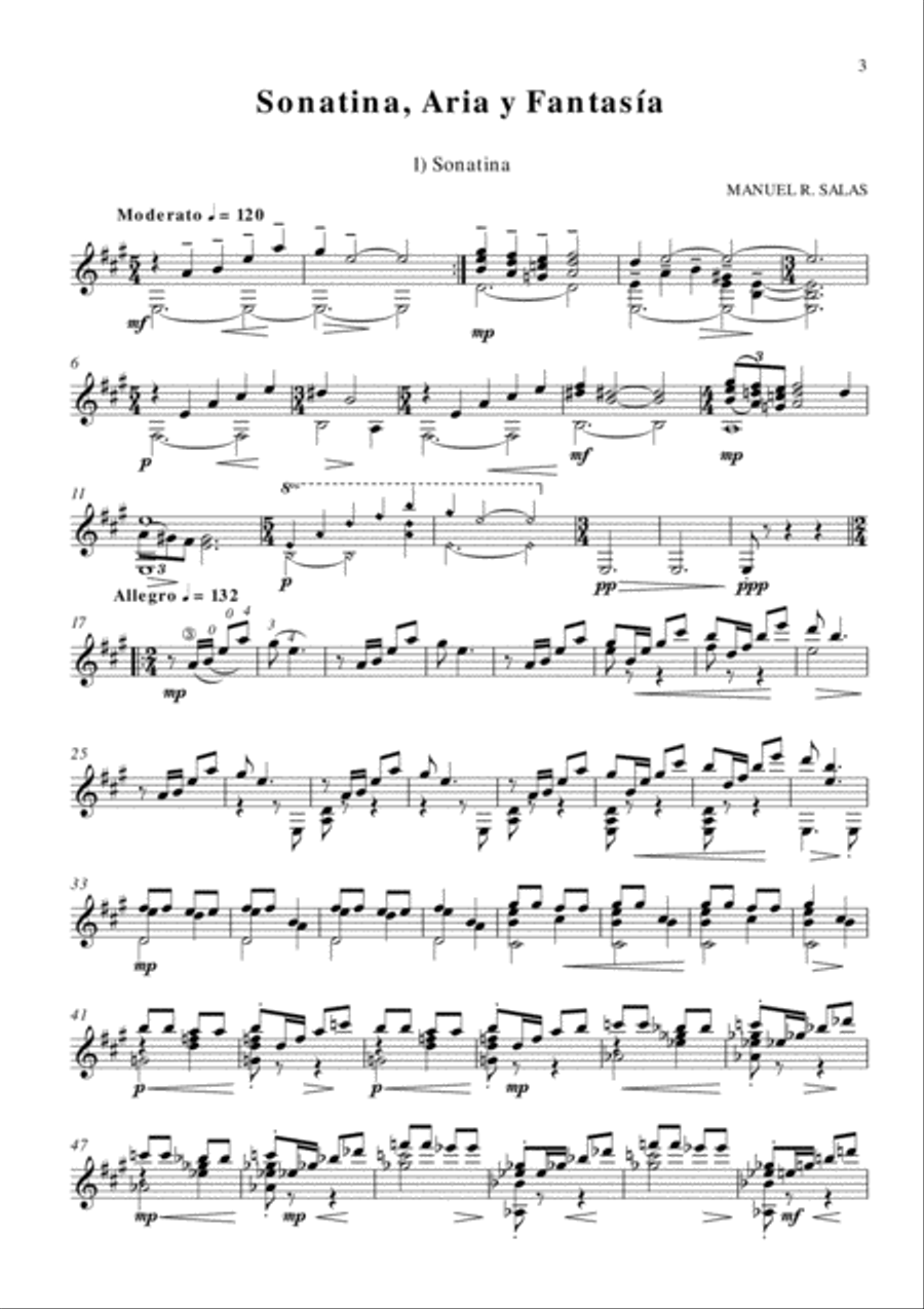 Sonata nº 2 Sonata nº 2 Classical Guitar scores gallery preview page 3