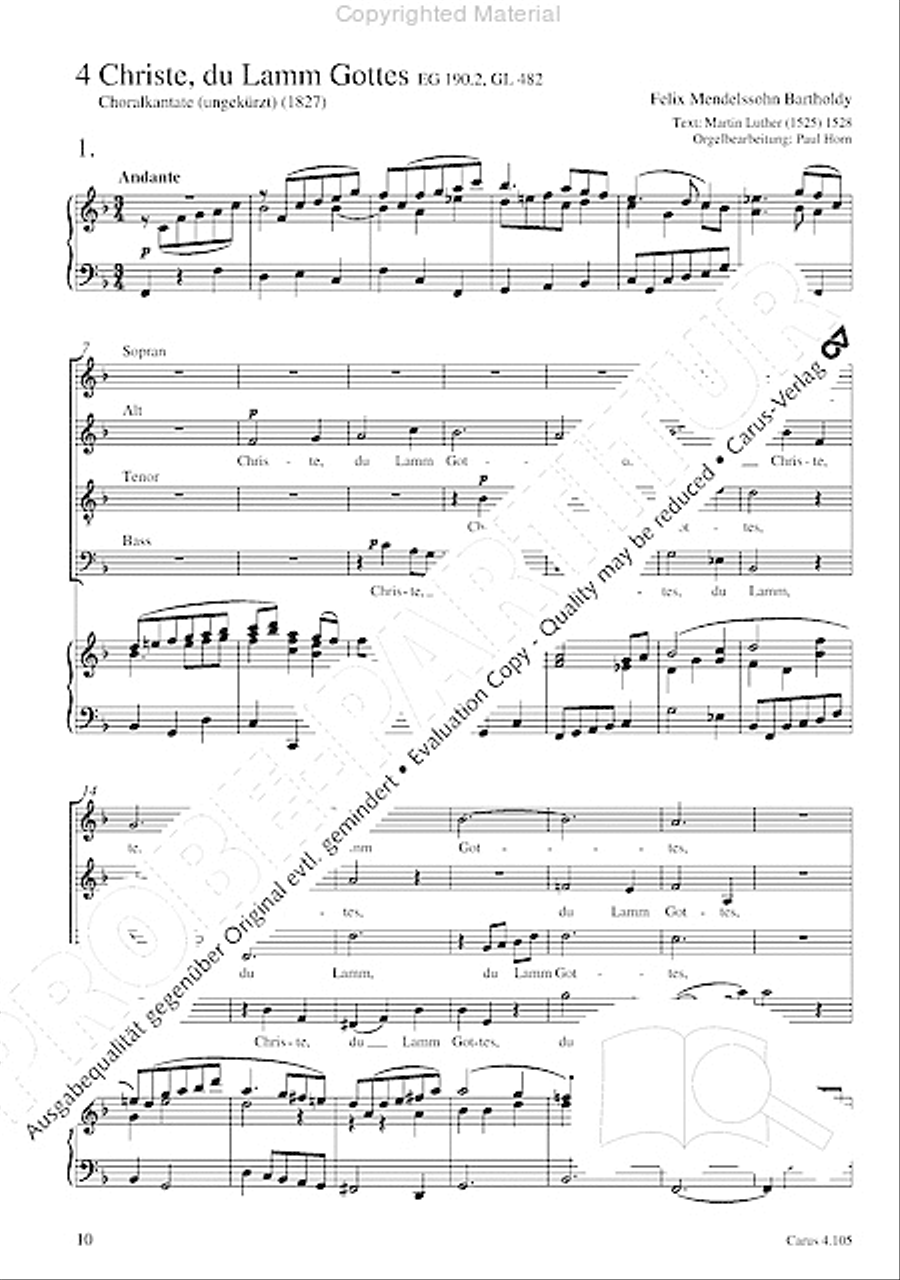 Choral collection Mendelssohn - editionchor Choir scores gallery preview page 11