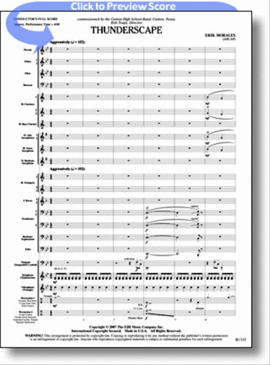 Thunderscape Concert Band scores gallery preview page 1