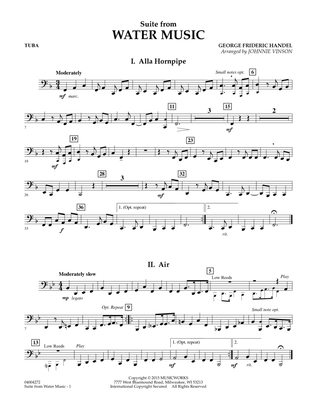 Suite from Water Music - Tuba