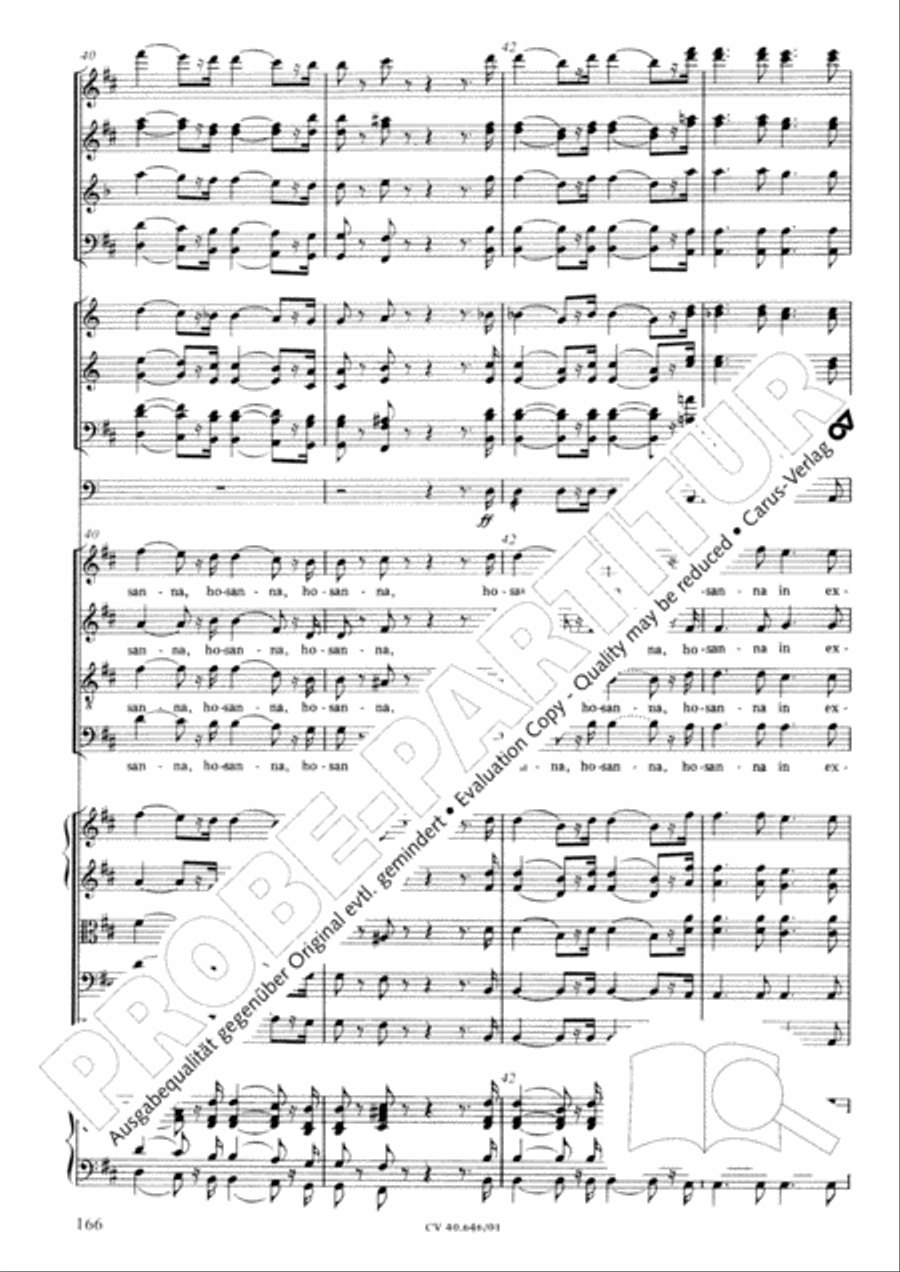 Mass in A Major (2 versions) STB scores gallery preview page 177