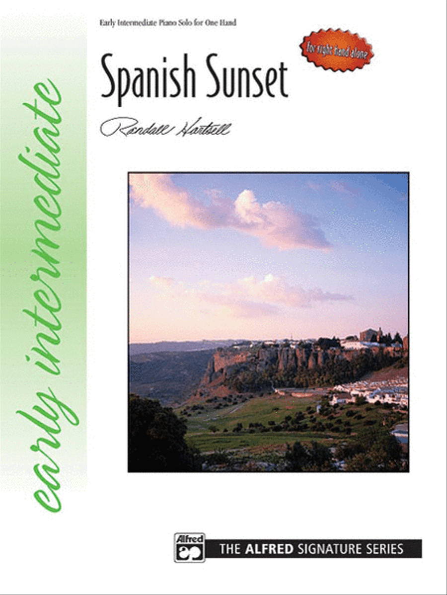 Spanish Sunset (for right hand alone) Piano Solo scores gallery preview page 1