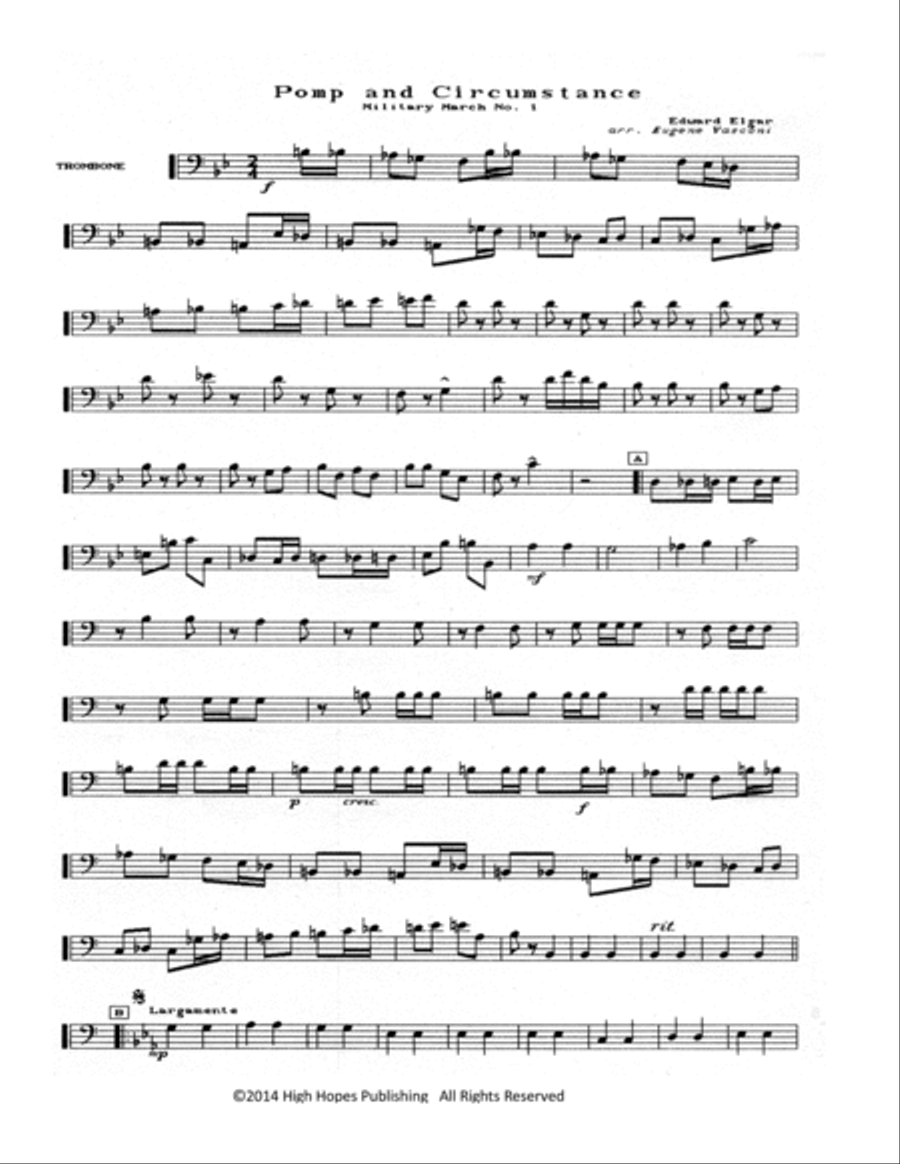 Pomp and Circumstance Brass Ensemble scores gallery preview page 5