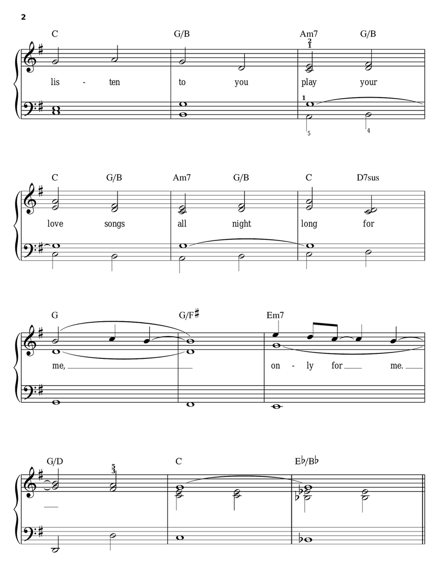 Our House Easy Piano scores gallery preview page 2