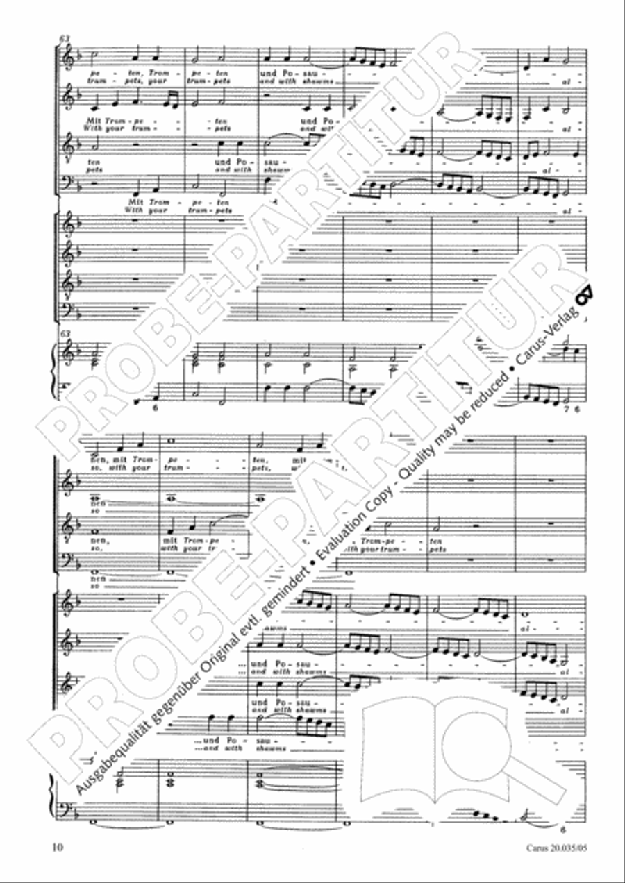 Sing to the Lord a new song (Singet dem Herrn ein neues Lied) 4-Part scores gallery preview page 11