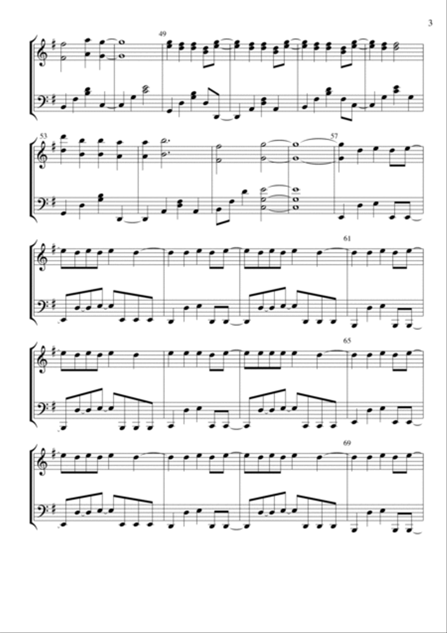 Can't Stop Piano Solo scores gallery preview page 3
