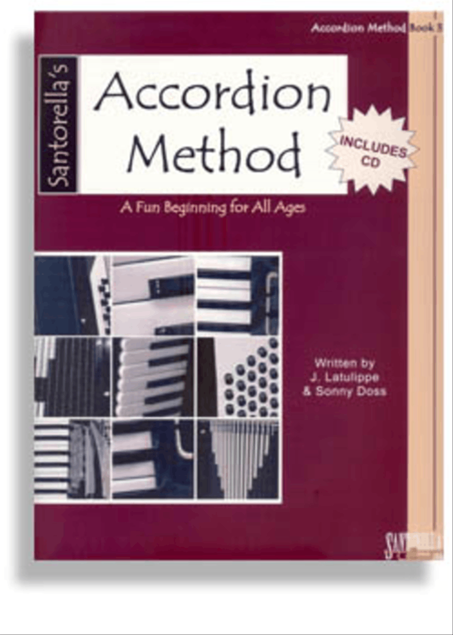 Santorella Accordion Method * Book 3 * with CD Accordion scores gallery preview page 1