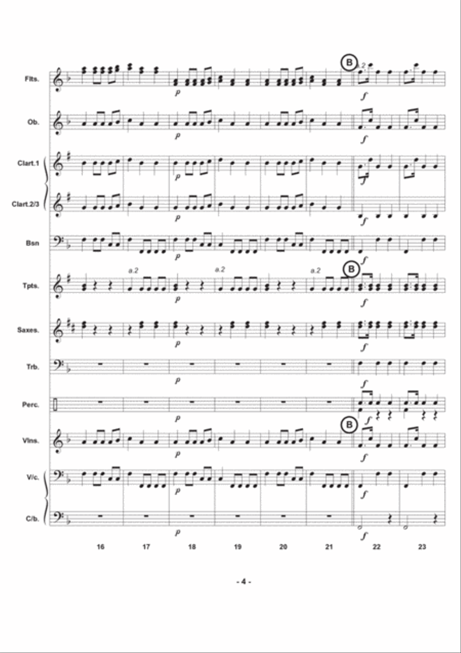 The Hunt from Autumn (The Four Seasons ) Chamber Music scores gallery preview page 4