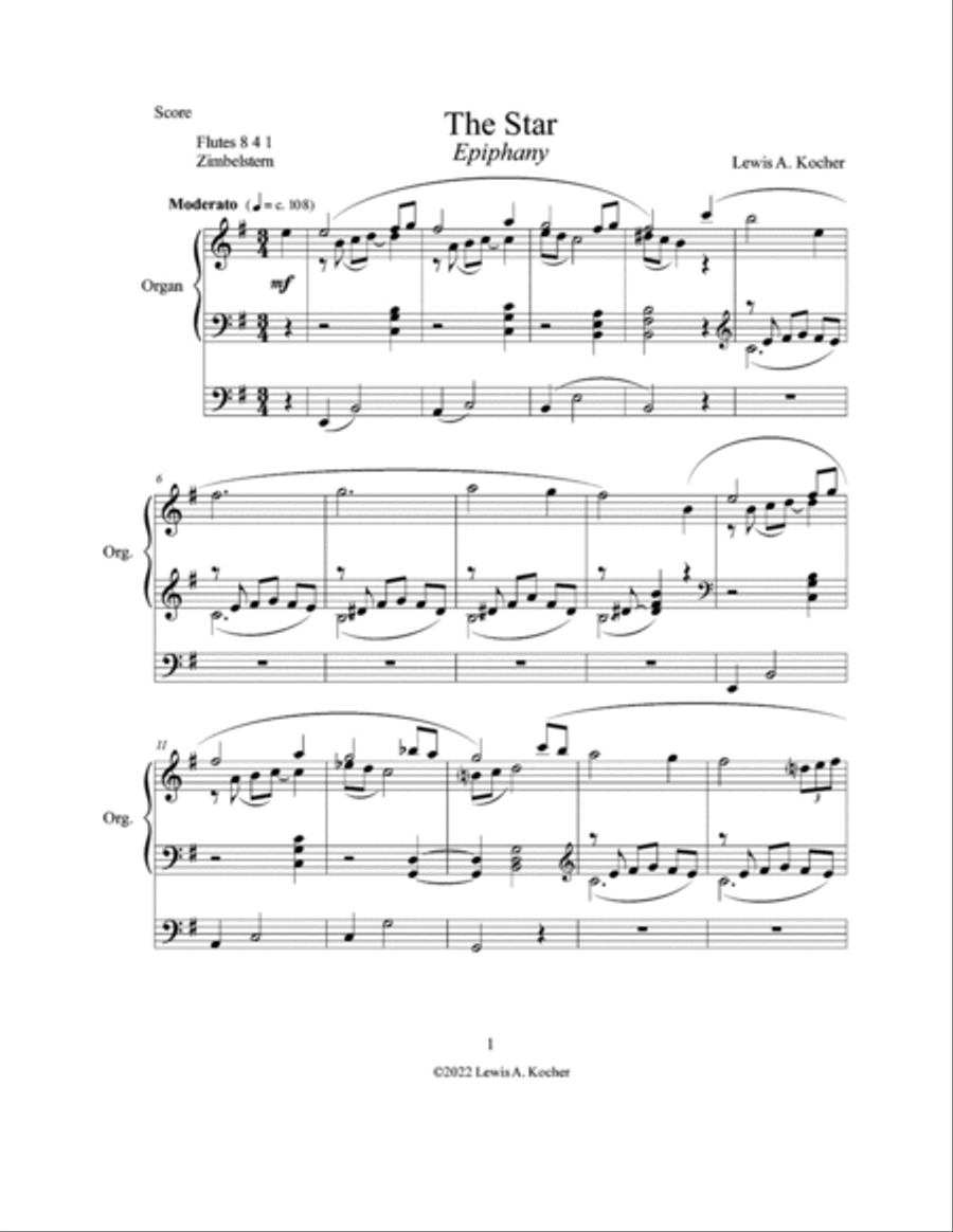 The Star Organ Solo scores gallery preview page 2