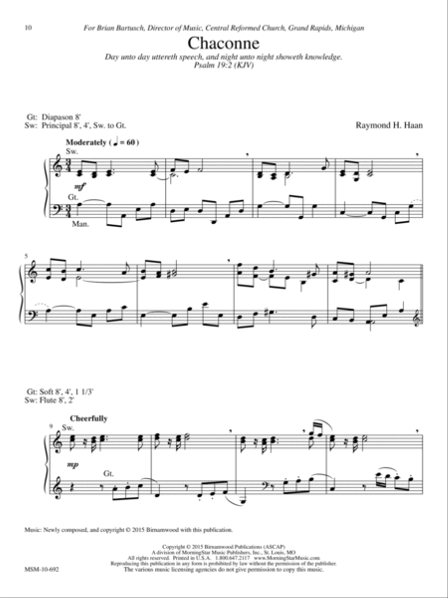Three Lyric Solos for Organ Organ Solo scores gallery preview page 5