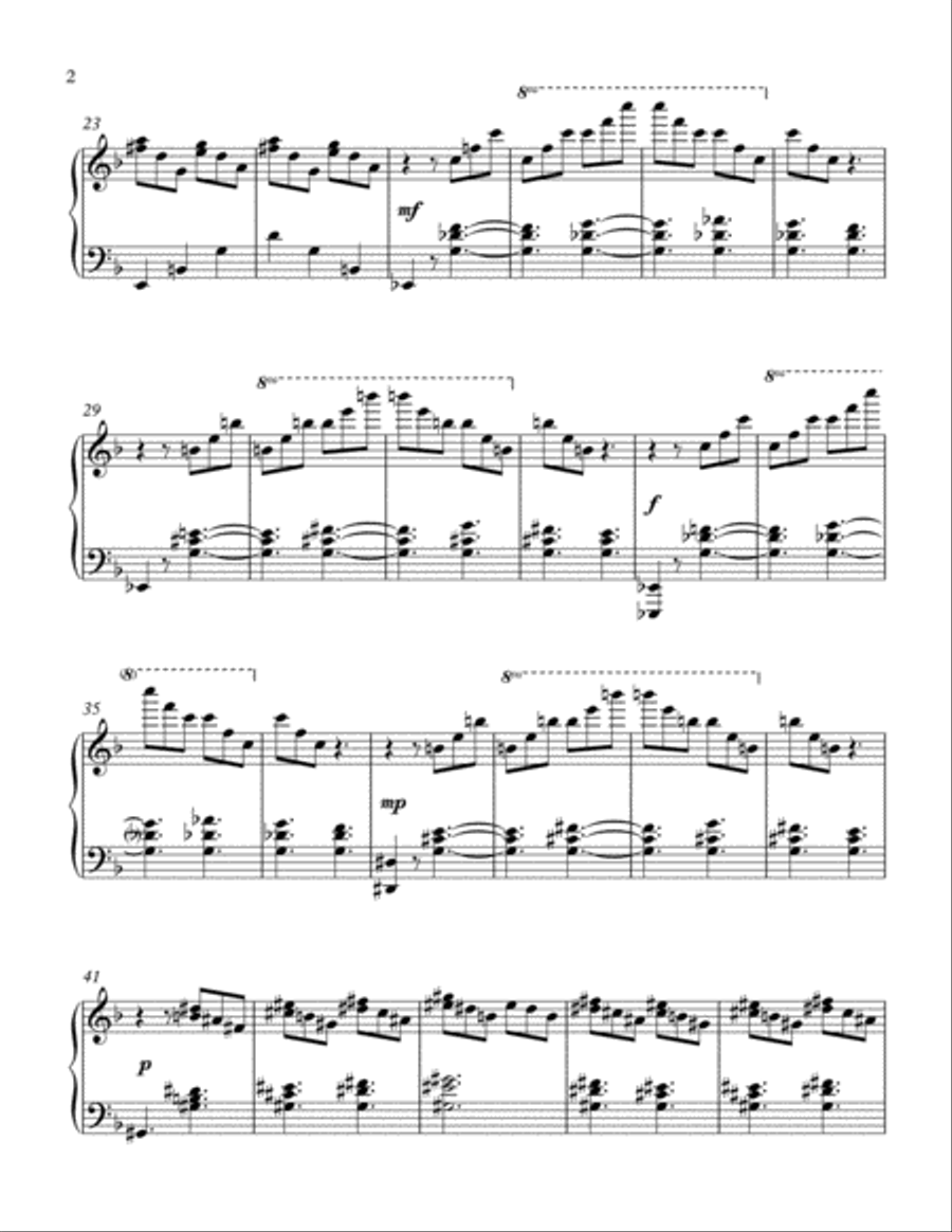 Ballade Piano Solo scores gallery preview page 2