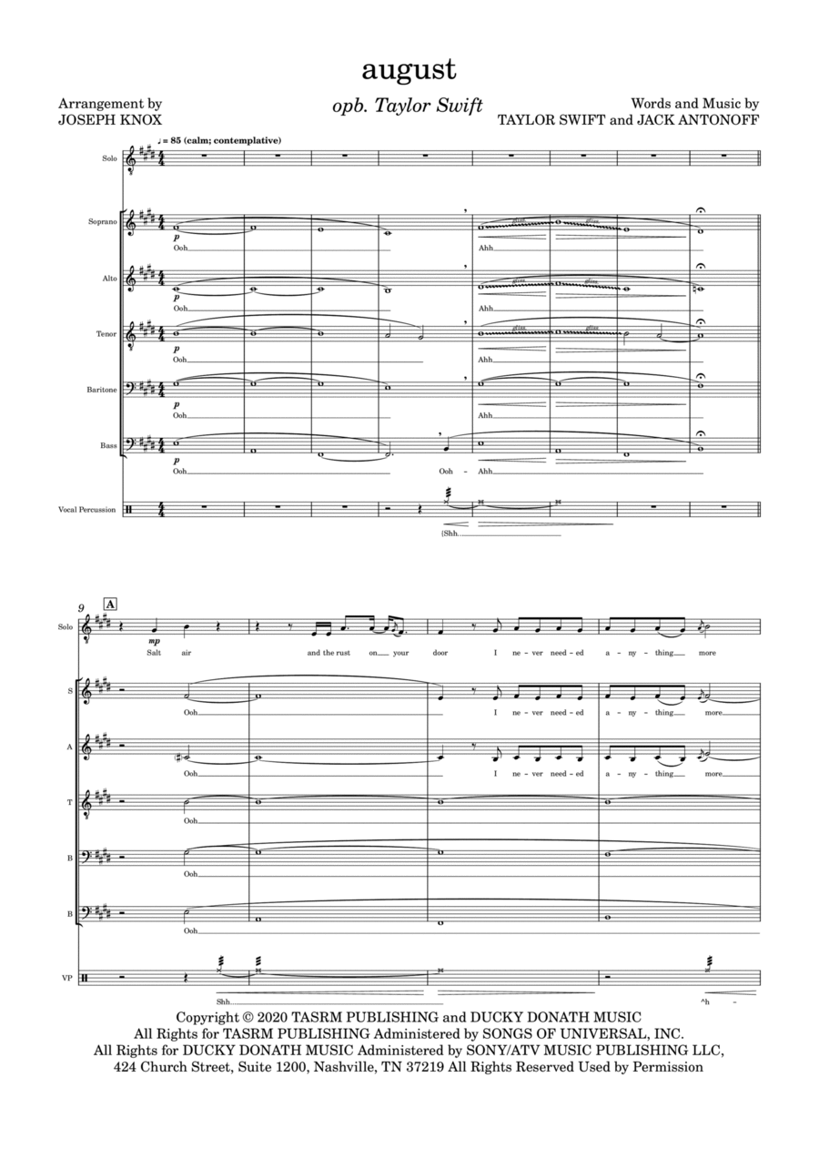 August August 4-Part scores gallery preview page 1