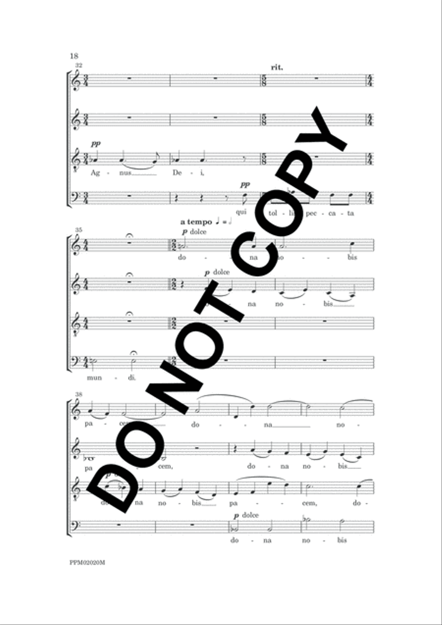 Mass Mass 4-Part scores gallery preview page 21