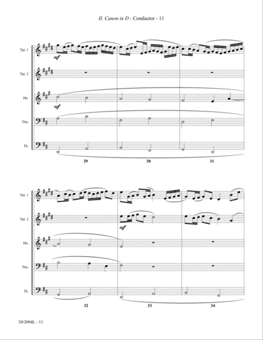Wedding Suite for Brass Quintet Brass Quintet scores gallery preview page 8