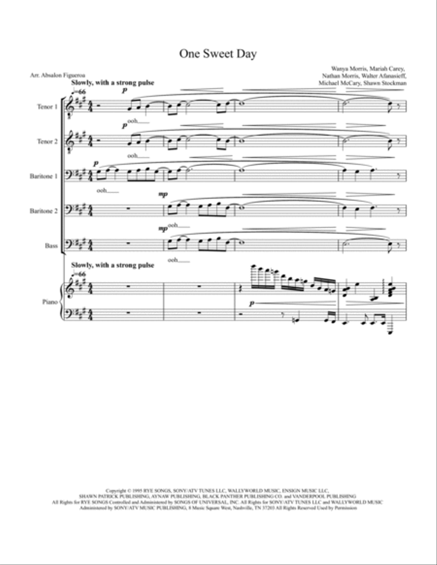 One Sweet Day One Sweet Day TTBB scores gallery preview page 2