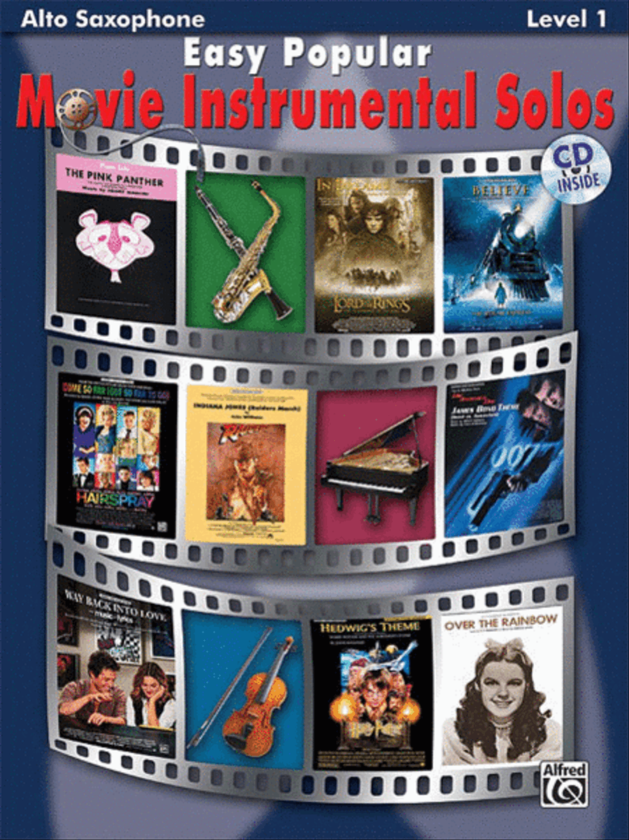 Easy Popular Movie Instrumental Solos Alto Saxophone scores gallery preview page 1