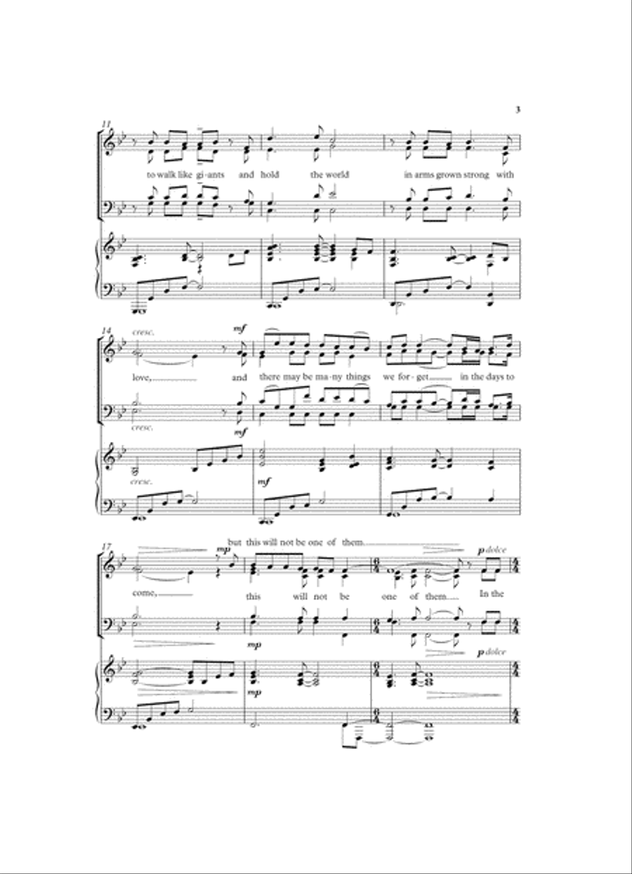 In the heart of the world 4-Part scores gallery preview page 3