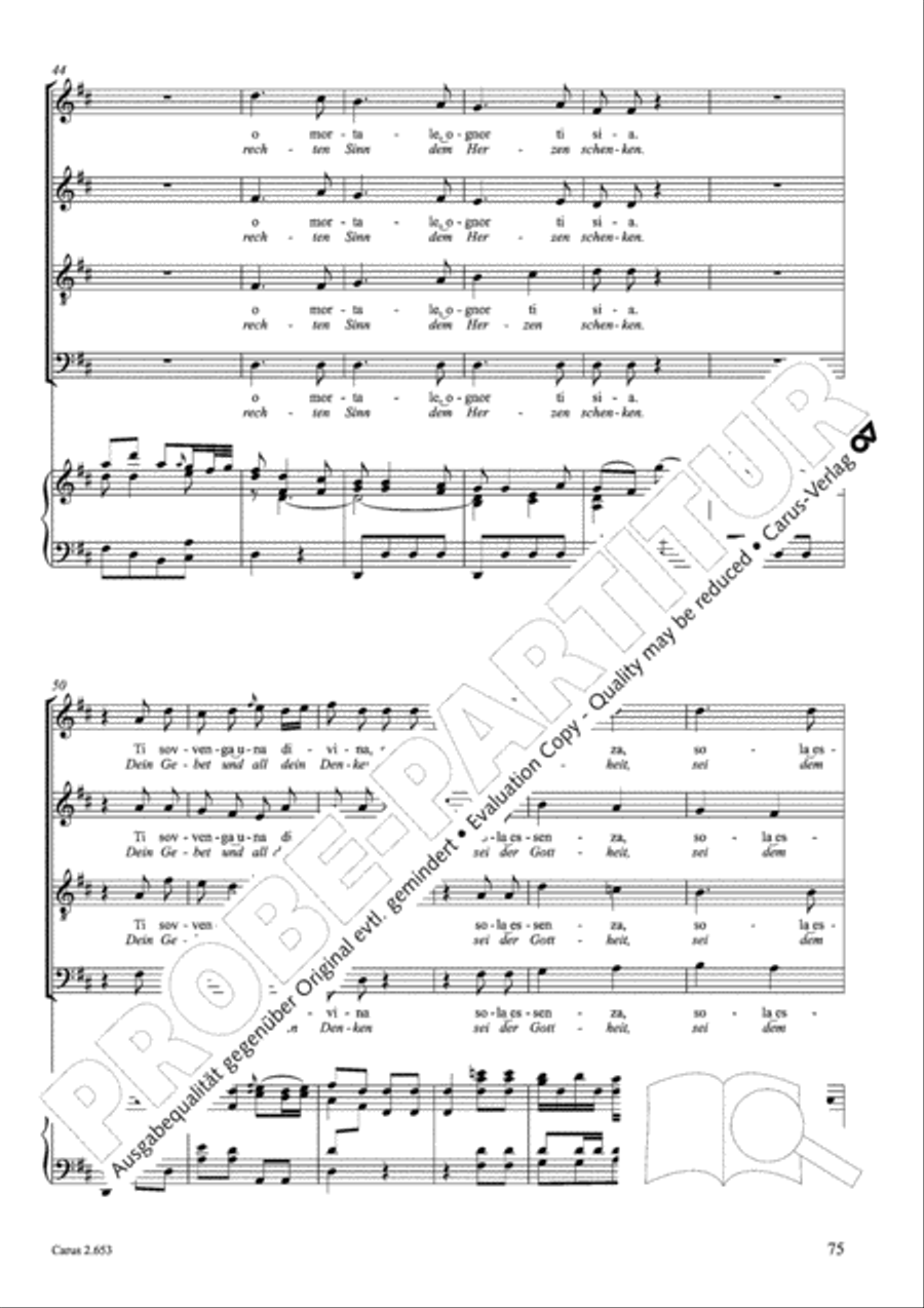 Choral collection Great Opera Choruses - Mozart * Haydn (choir & piano) Choir scores gallery preview page 86