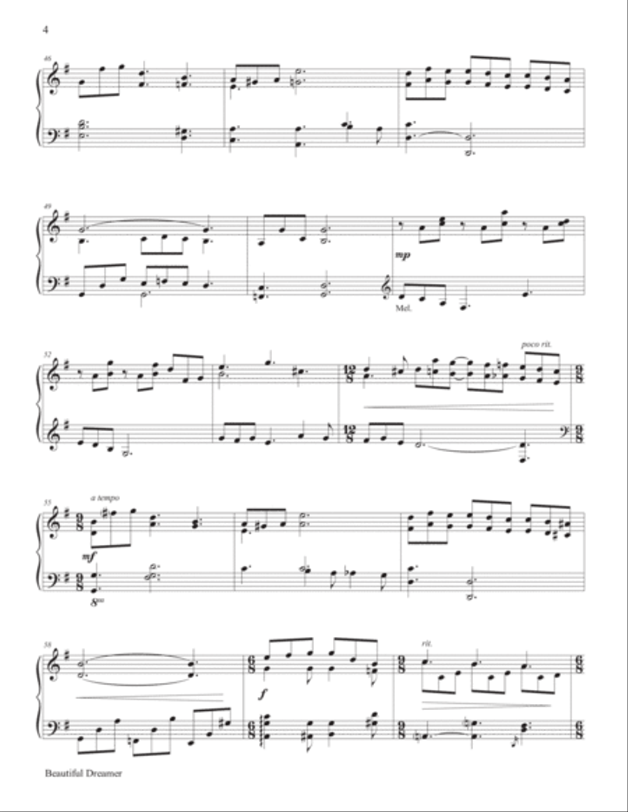 Home, Sweet Home - 10 Songs of Love and Longing Piano Solo scores gallery preview page 6