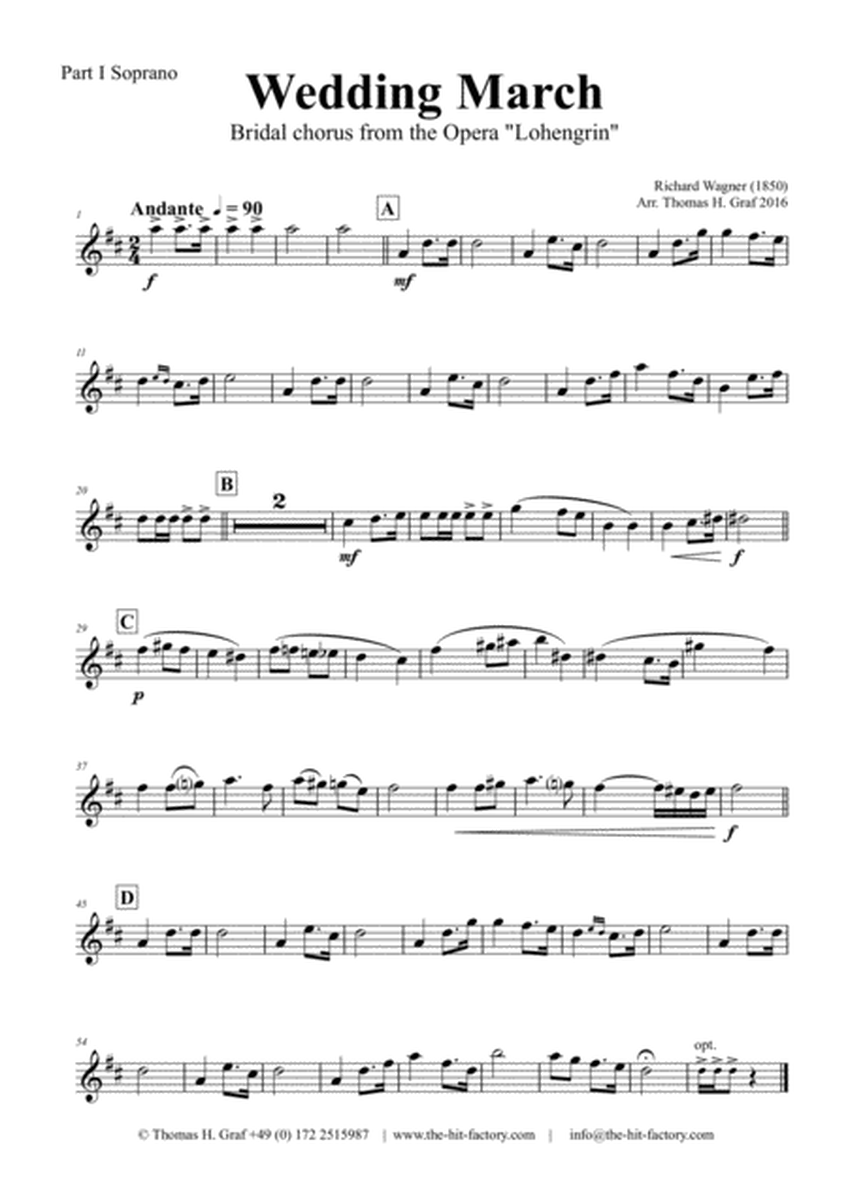Wedding March - Bridal chorus Lohengrin - Saxophone Quintet