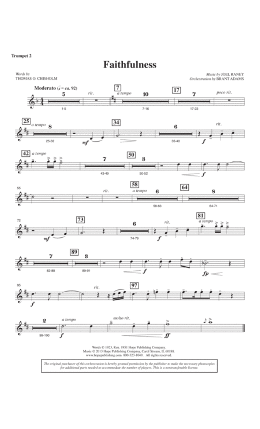 Faithfulness 4-Part scores gallery preview page 39