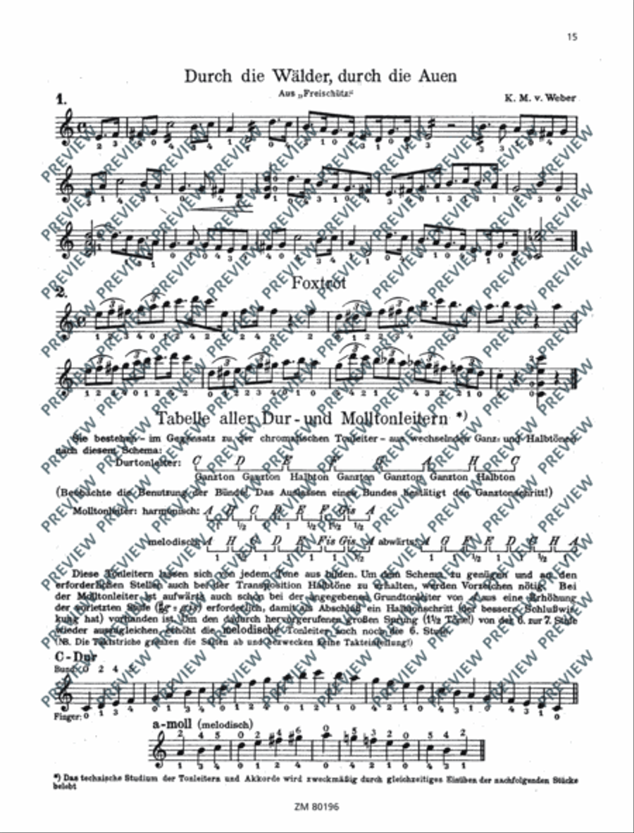Schule für Tenorbanjo (4-saitig) Banjo scores gallery preview page 18