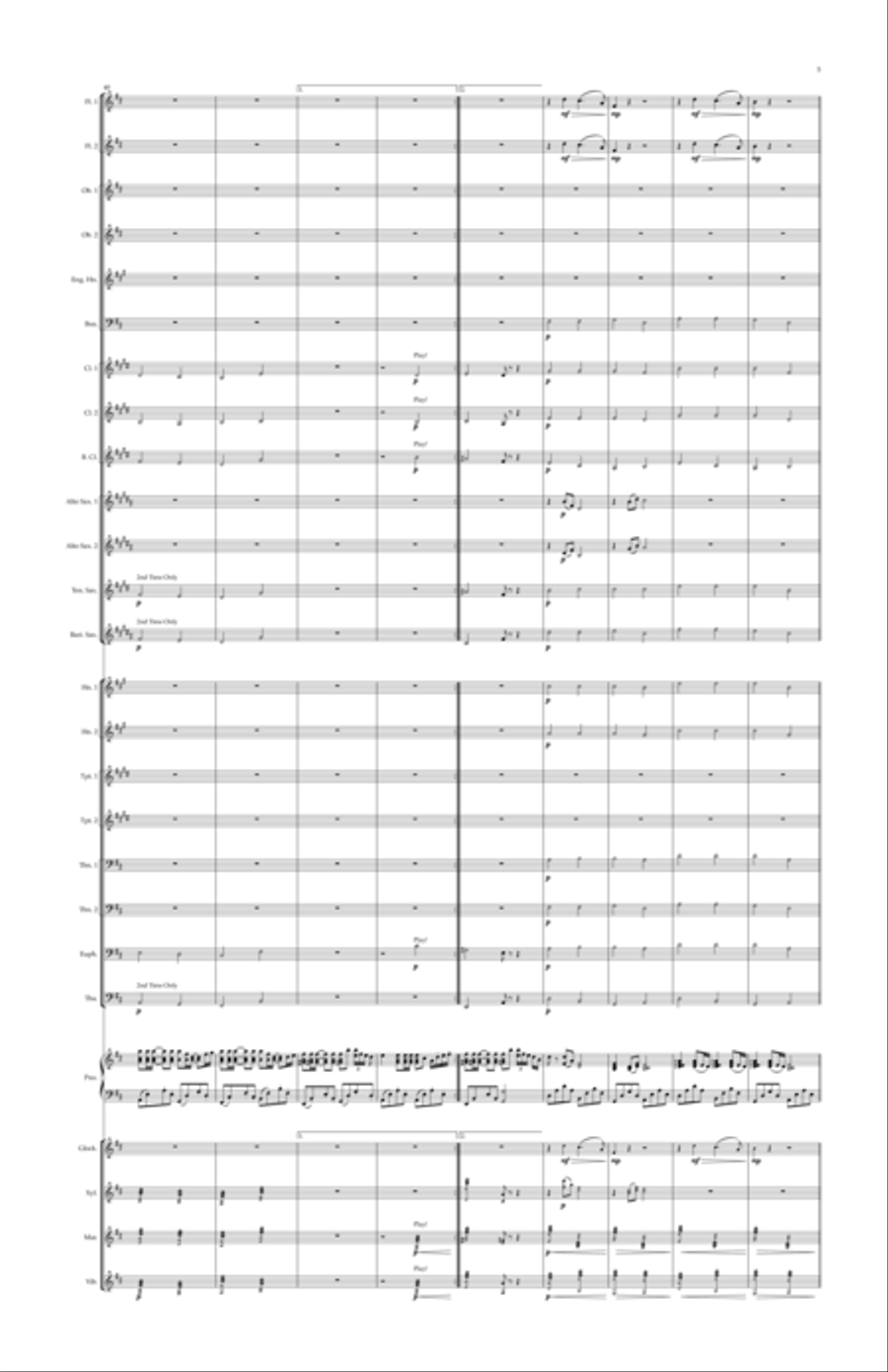 Summer Summer Concert Band scores gallery preview page 5