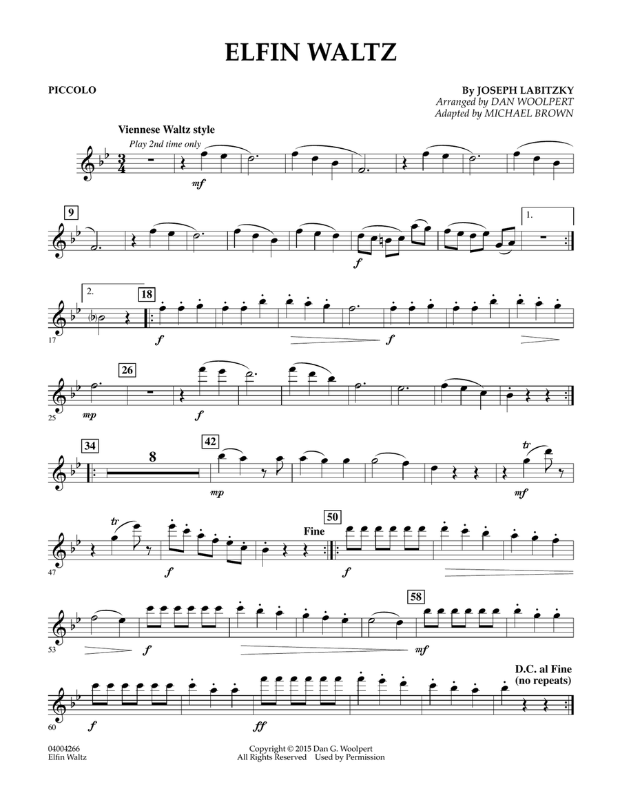 Elfin Waltz - Piccolo
