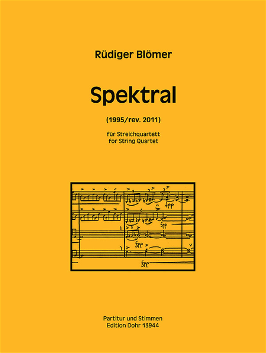 Spektral für Streichquartett (1995/rev. 2011) (aus dem Oratorium 