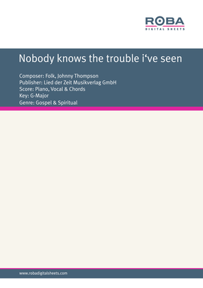 Book cover for Nobody knows the trouble i've seen