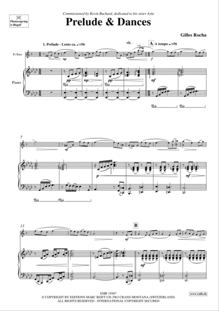 Prelude & Dances Voice Solo scores gallery preview page 3