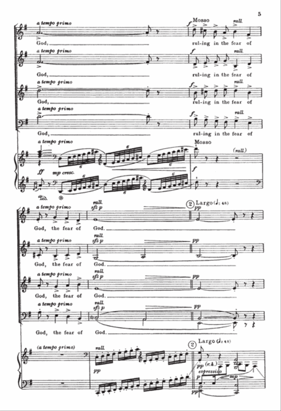The Last Words of David 4-Part scores gallery preview page 4