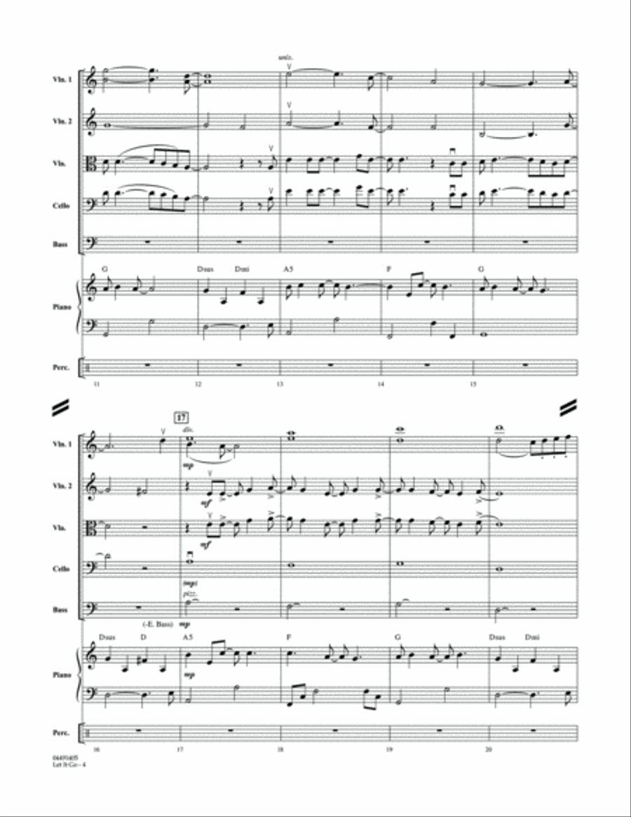 Let It Go - Conductor Score (Full Score)