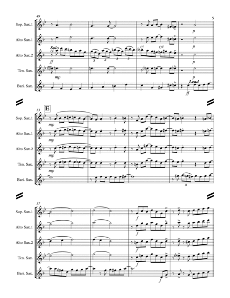 It Had to Be You (for Saxophone Quartet SATB or AATB) image number null