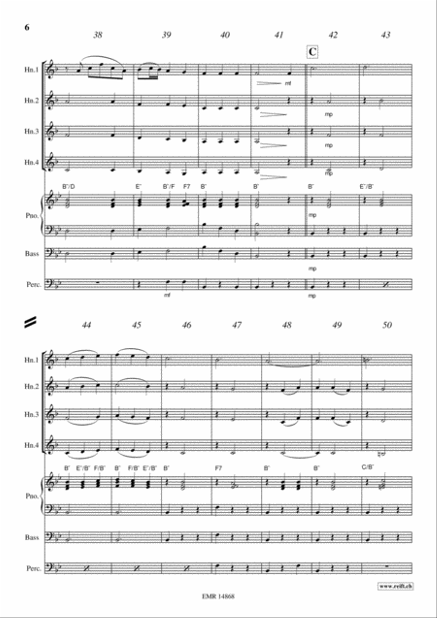 Plaisir d'Amour Horn scores gallery preview page 6