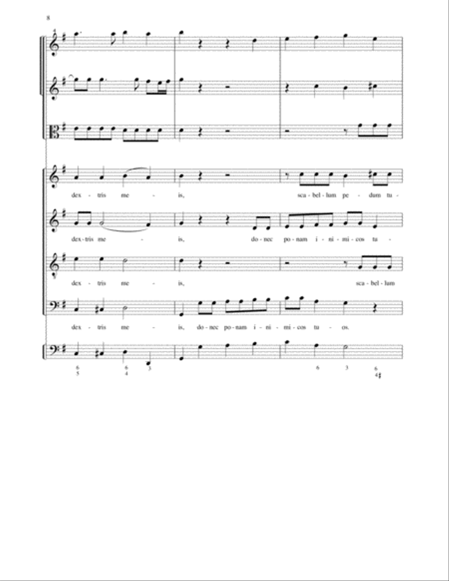 Two Puccini Psalms-Instrumental parts 4-Part scores gallery preview page 5