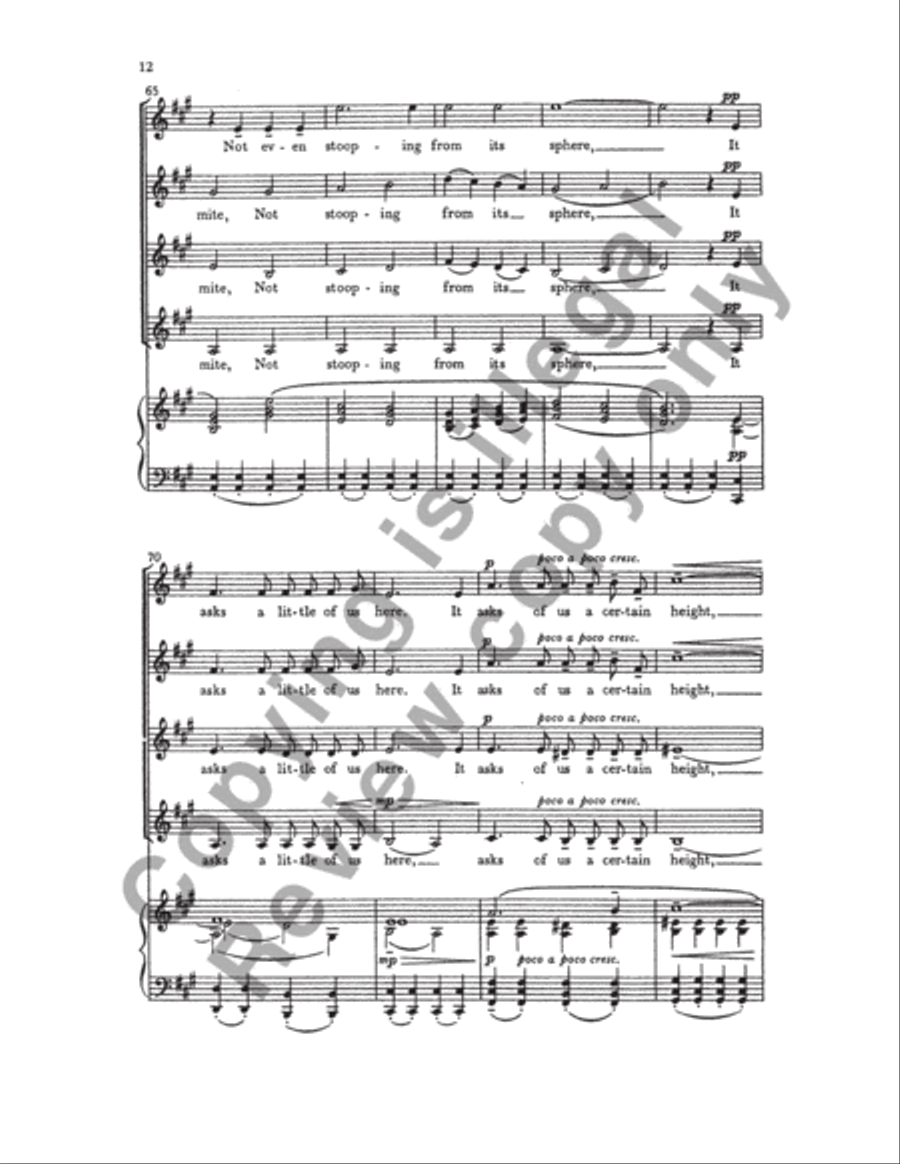 Choose Something Like A Star - SSAA - From 