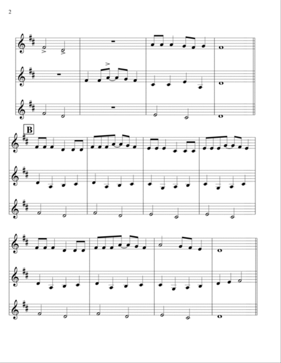 Rock-a-my-Soul -Clarinet Trio image number null