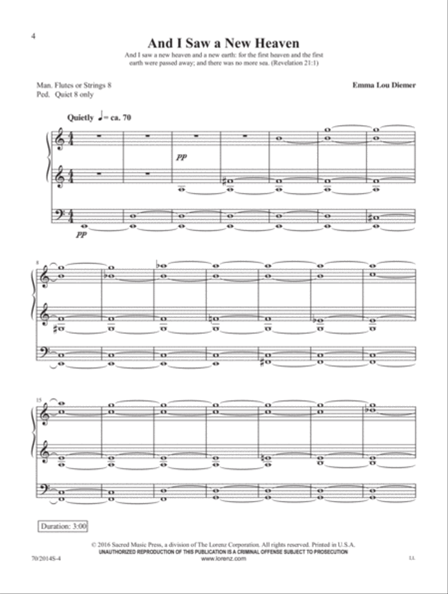 Visions from Scripture Organ Solo scores gallery preview page 2