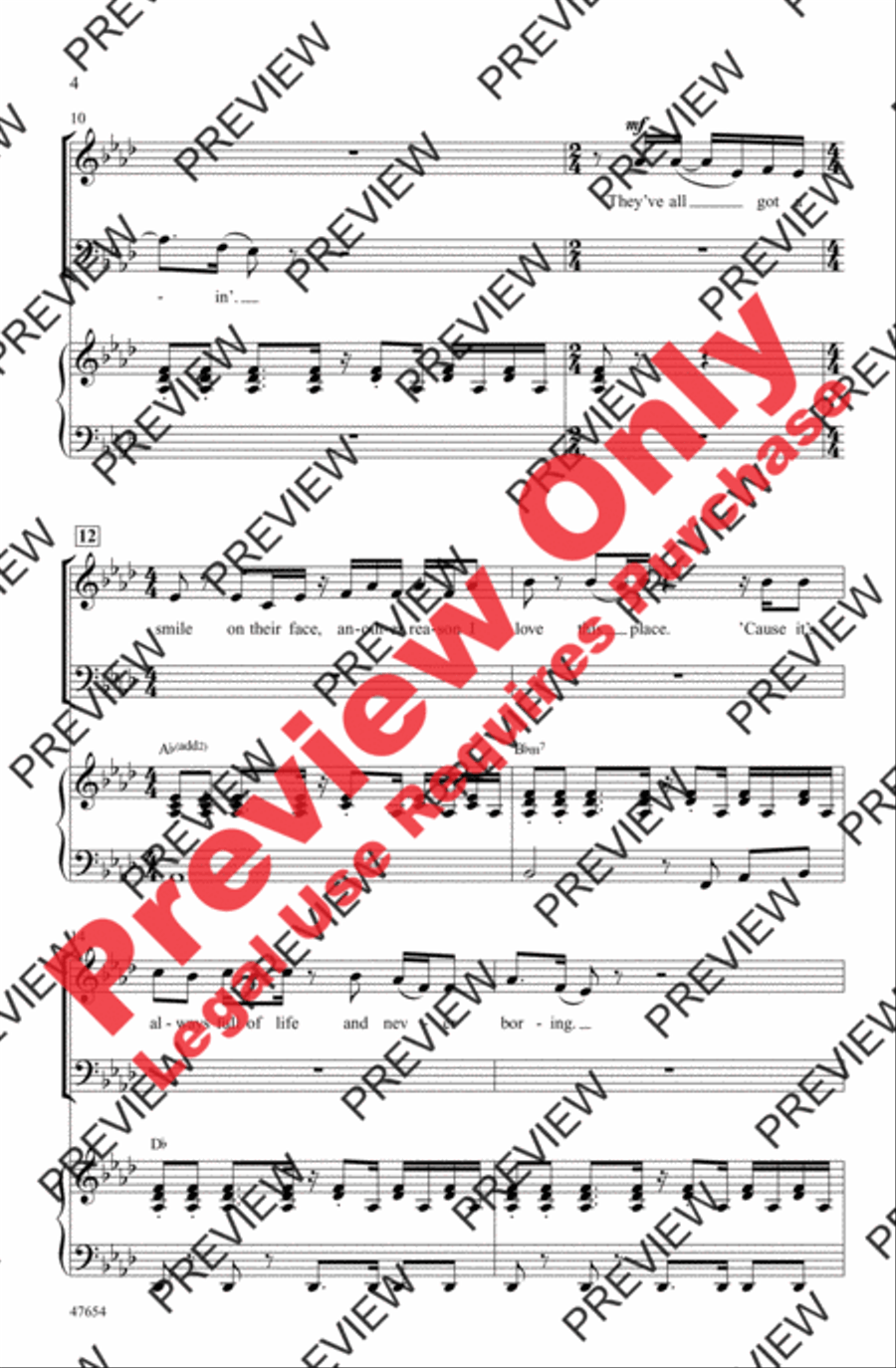 Perfection 4-Part scores gallery preview page 4